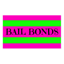 Bail Bonds Neon Colors Business Card Templates