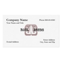 Bail Bondsman Business Card