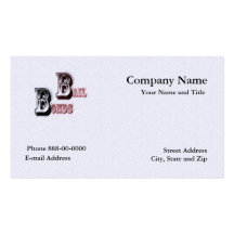 Bail Bondsman Business Card