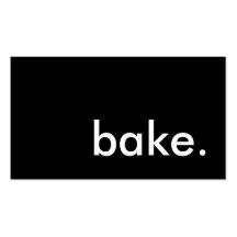 bake. (colour customisable) business card template