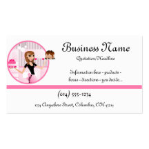Baker/Bakery/Pastry Cupcake Chef 2 Business Cards
