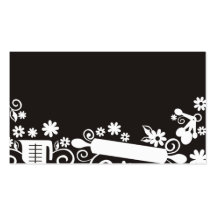 Baker baking pastry chef utensils black business c business card