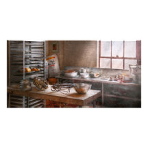 Baker - Kitchen - The commercial bakery Photo Card
