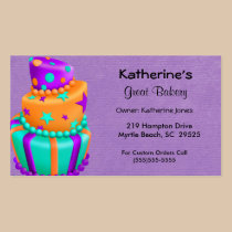Bakery Business Cards business cards