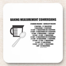 Baking Measurement Conversions (Measure) Coasters
