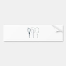 Baking Utensils Bumper Sticker