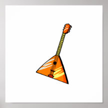 Balalaika stringed instrument graphic image print