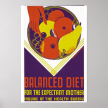 Balanced Diet for the Expectant Mother Posters