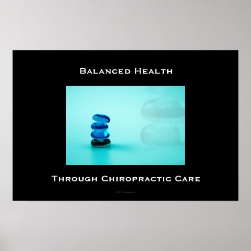 Balanced Health Through Chiropractic Care Poster 1