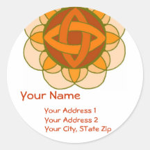 "Balancing the Sacral Chakra" Address Label Sticker