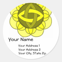 "Balancing the Solar Plexus" Address Label Sticker