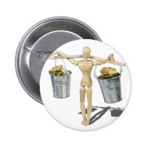 BalancingBucketsGoldCoins090312.png Pinback Button