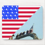 Bald Eagle Freedom Flag Design Mousepads