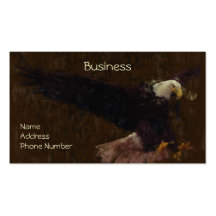 Bald Eagle Impressionist Painting Business Cards