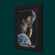 Bald Eagle "POSSIBILITIES"  Motivational Print canvas prints