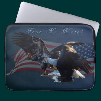 Bald Eagles USA Patriotic Military Laptop Sleeve laptop sleeves
