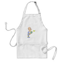 Bald Tennis Guy Aprons