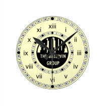 Baldwin Locomotive Works Logo Wall Clock wall clocks