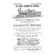 Baldwin Locomotive Works Railway Locomotives posters
