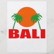 Bali, Indonesia Flyer Design