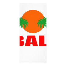 Bali, Indonesia Rack Card Template