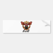Balinese Barong Indonesia Souvenir Bumper Sticker