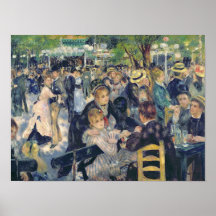 Ball at the Moulin de la Galette, 1876 Poster