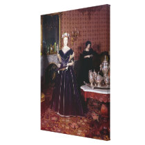 Ball gown of Mary Todd Lincoln canvas prints