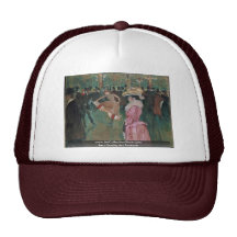Ball In Moulin Rouge   By Toulouse-Lautrec Trucker Hat