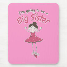 Ballerina Big Sister To Be Mousepad