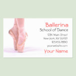 Ballerina Dance Instructor business cards