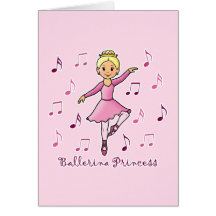 Ballerina Princess Greeting Cards