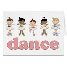 Ballerinas Dance Card