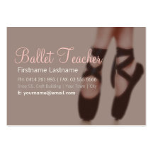 Ballet Dance big Business Card