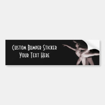Ballet - Dance Partners 2 - Red Bumper Stickers