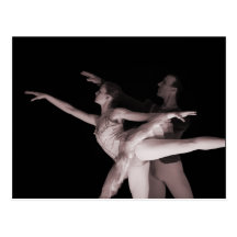Ballet - Dance Partners 2 - Red Postcard