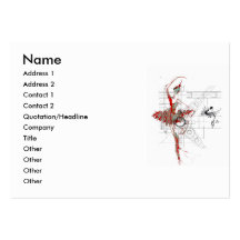 ballet profile business card template