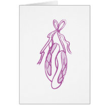 Ballet Slippers Greeting Card