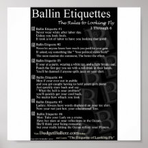 Ballin Etiquettes Poster