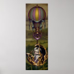 Balloon Chariot - Rococo Steampunk Art Print