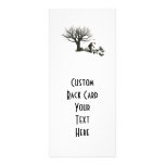 Balloon Clown Old Tree & Black Birds Original Rack Card Template