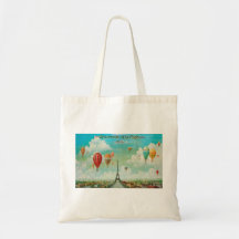 Ballooning Over Paris Bag