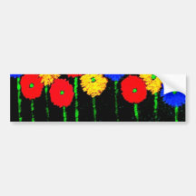Balloons and Flowers Bumper Stickers