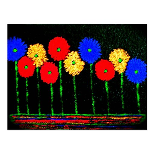Balloons and Flowers kids Party Planner Postcard