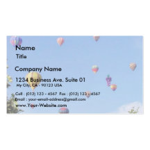 Balloons Sky Balloon Feastival Business Cards