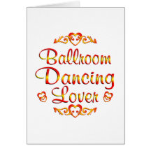 Ballroom Dancing Lover. Greeting Card