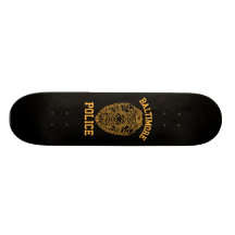 baltimore police maryland detective skate board deck
