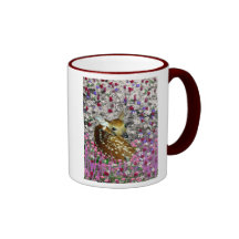 Bambina the Fawn in Flowers II Coffee Mug