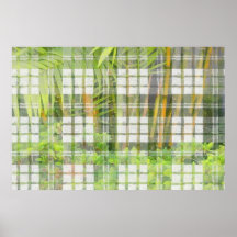 Bamboo Garden Abstract work  Print