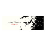 Bamboo Jungle Black, White Business Card